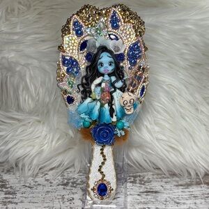 Corpse Bride Decorative Blue and Gold Hand Mirror